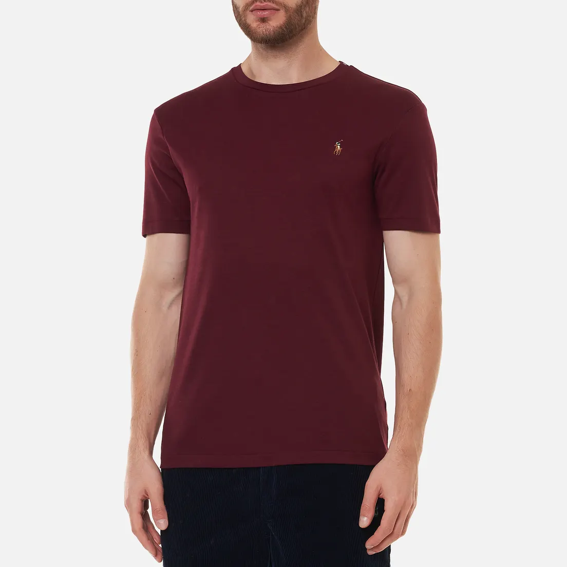 Polo Ralph Lauren Мужская футболка Custom Slim Fit Interlock