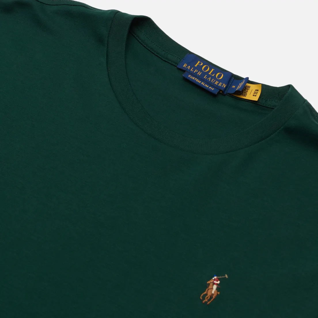 Polo Ralph Lauren Мужская футболка Custom Slim Fit Interlock