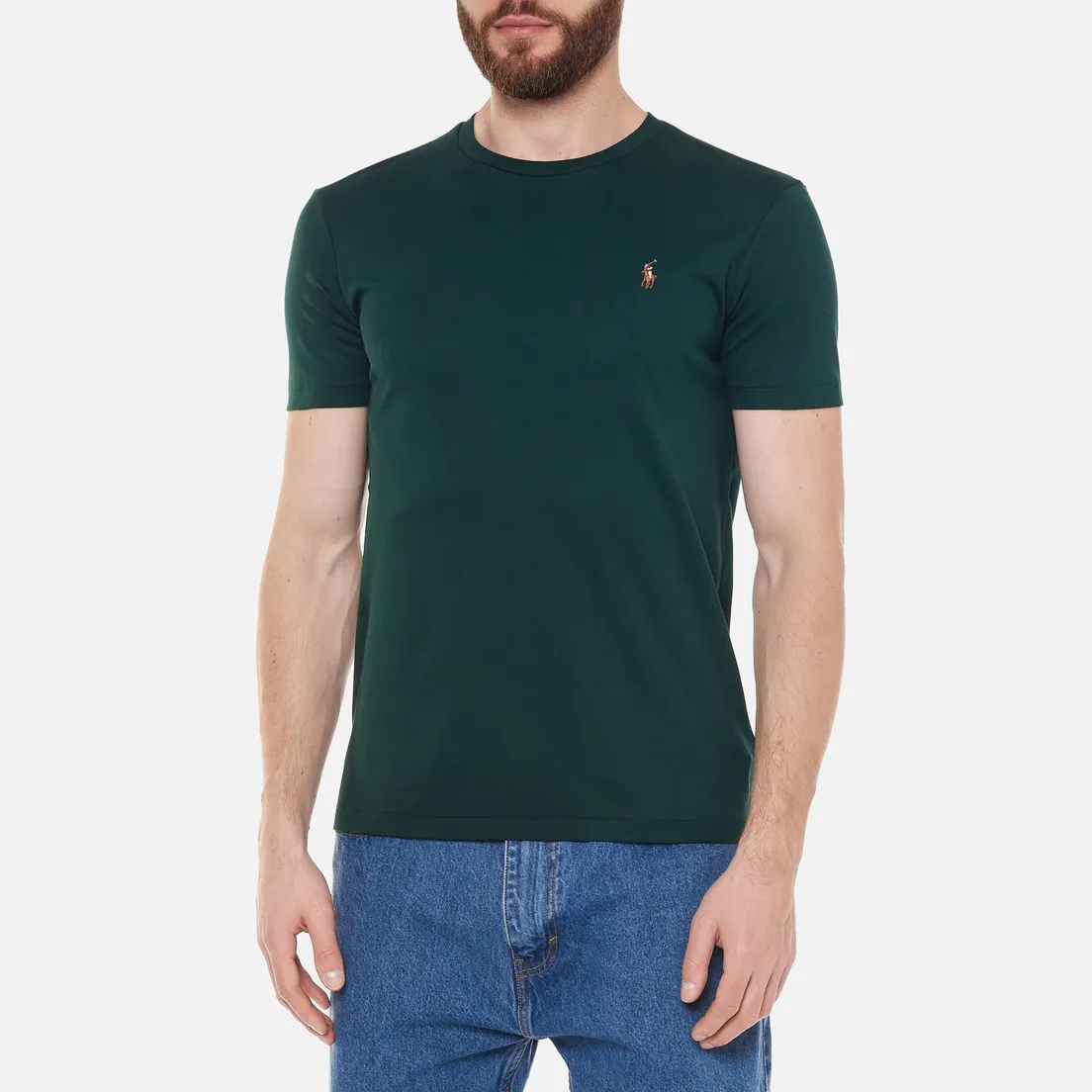 Polo Ralph Lauren Мужская футболка Custom Slim Fit Interlock