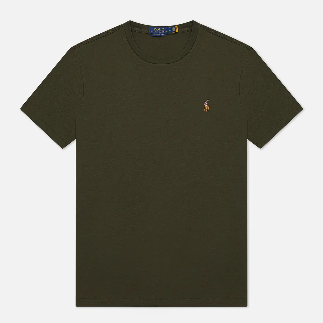 Polo Ralph Lauren Мужская футболка Custom Slim Fit Interlock