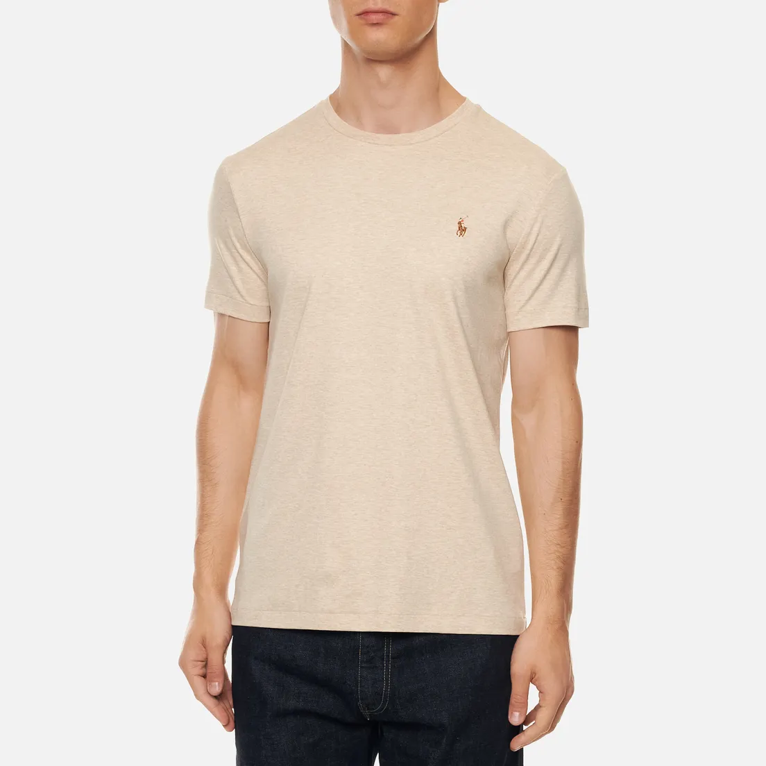 Polo Ralph Lauren Мужская футболка Custom Slim Fit Interlock