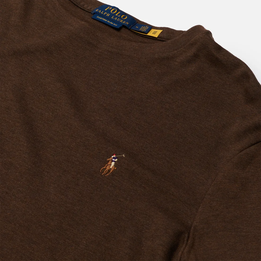 Polo Ralph Lauren Мужская футболка Custom Slim Fit Interlock