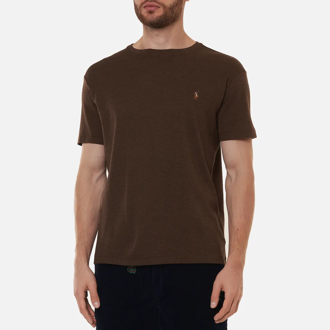 Polo Ralph Lauren Мужская футболка Custom Slim Fit Interlock