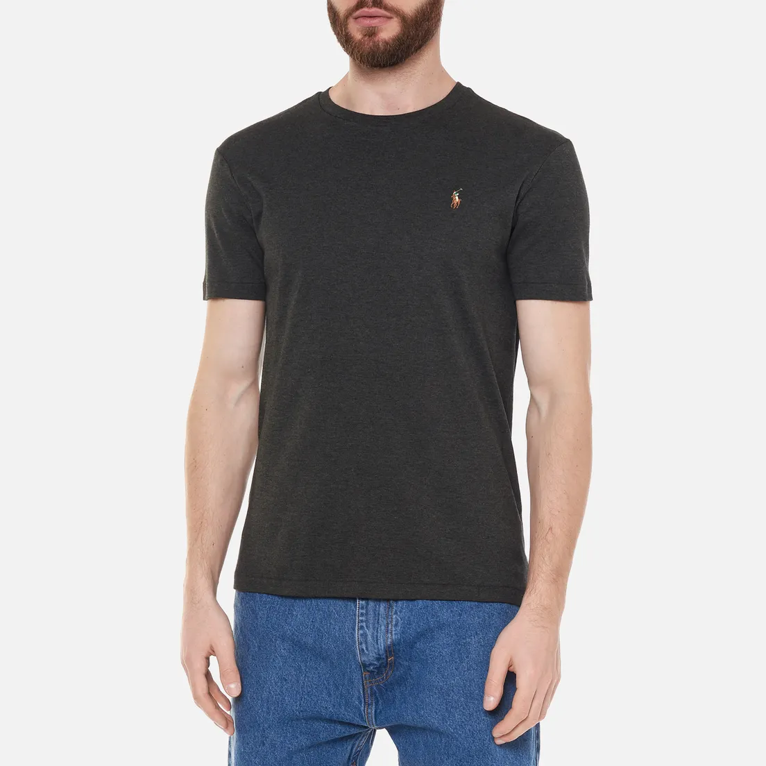 Polo Ralph Lauren Мужская футболка Custom Slim Fit Interlock