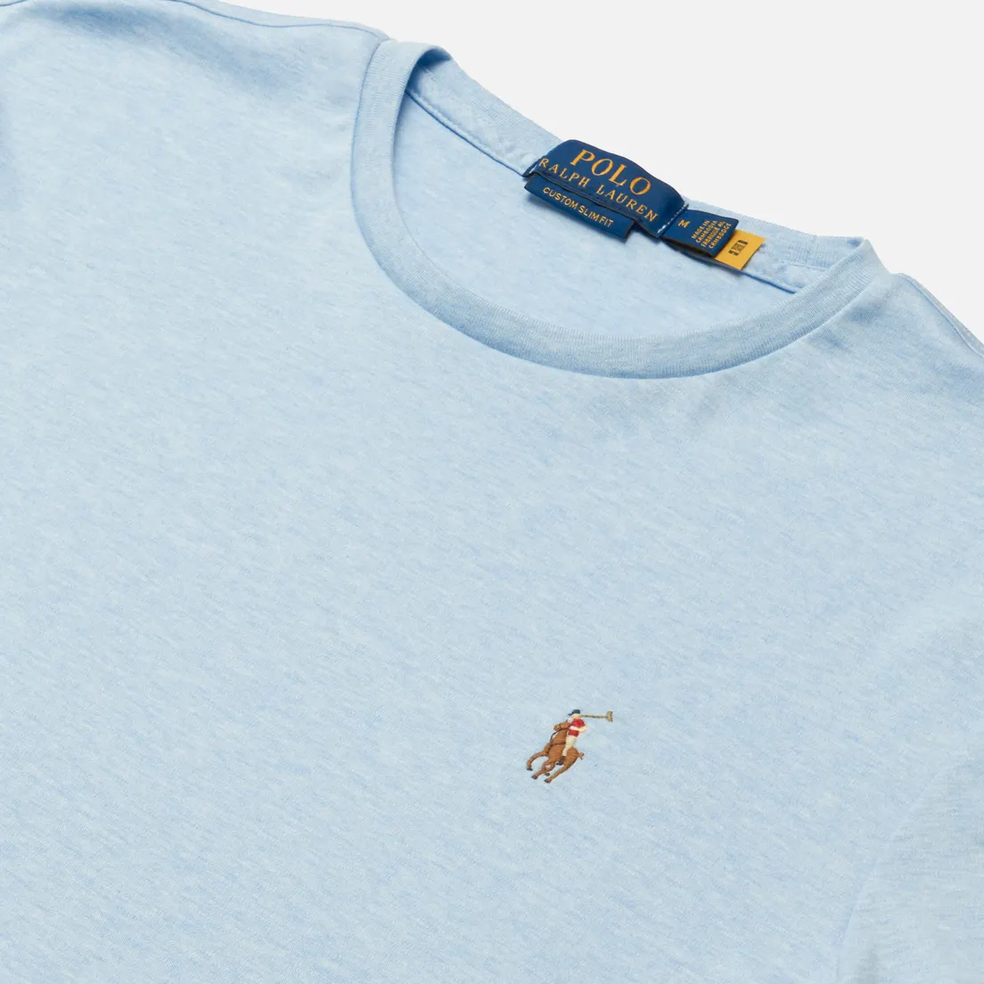 Polo Ralph Lauren Мужская футболка Custom Slim Fit Interlock