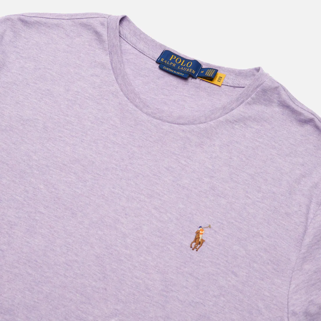 Polo Ralph Lauren Мужская футболка Custom Slim Fit Interlock