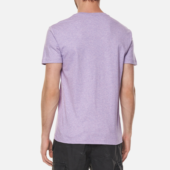 Мужская футболка Polo Ralph Lauren, цвет фиолетовый, размер L 710-740727-046 Custom Slim Fit Interlock - фото 4