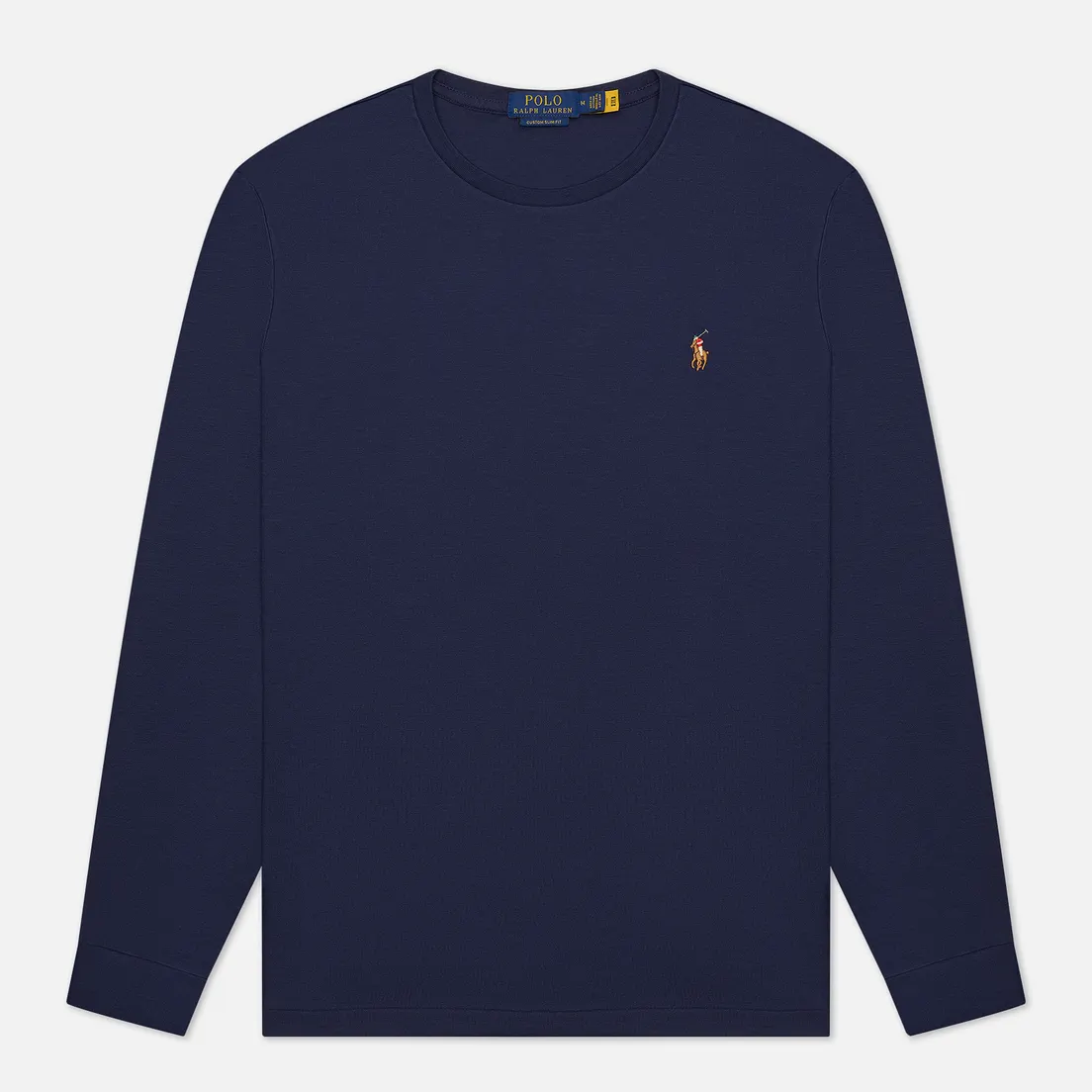 Polo Ralph Lauren Мужской лонгслив Custom Slim Fit Interlock