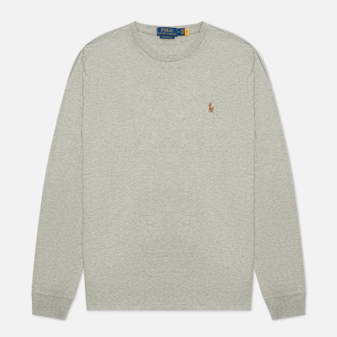 Polo Ralph Lauren Мужской лонгслив Custom Slim Fit Interlock