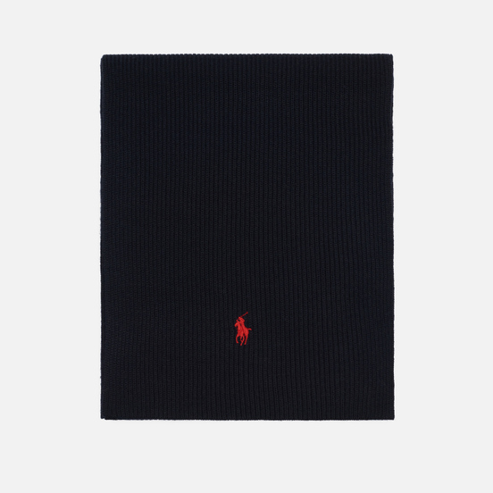 Шарф Polo Ralph Lauren Merino Wool Embroidered Polo Pony Black