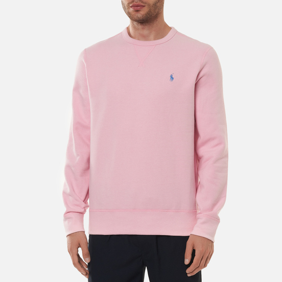 Мужская толстовка Polo Ralph Lauren Embroidered Pony Fleece Crew Neck Carmel Pink