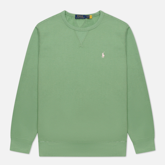 Мужская толстовка Polo Ralph Lauren Embroidered Pony Fleece Crew Neck Outback Green