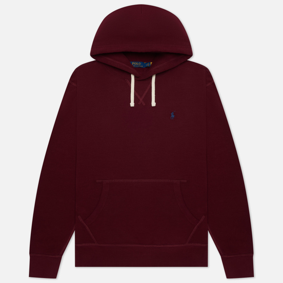 Мужская толстовка Polo Ralph Lauren Embroidered Pony Fleece Hoodie Classic Wine