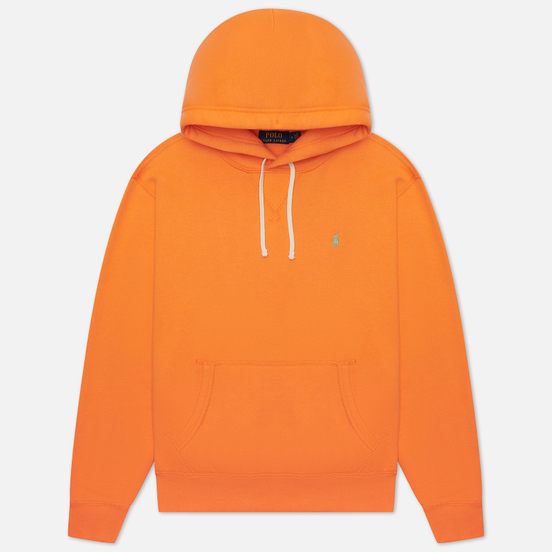 Мужская толстовка Polo Ralph Lauren Embroidered Pony Fleece Hoodie May Orange