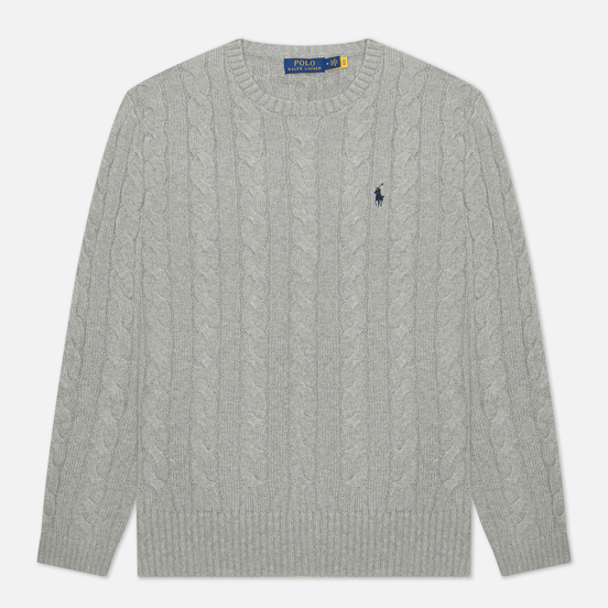 Мужской свитер Polo Ralph Lauren Driver Cotton Cable Fawn Grey Heather
