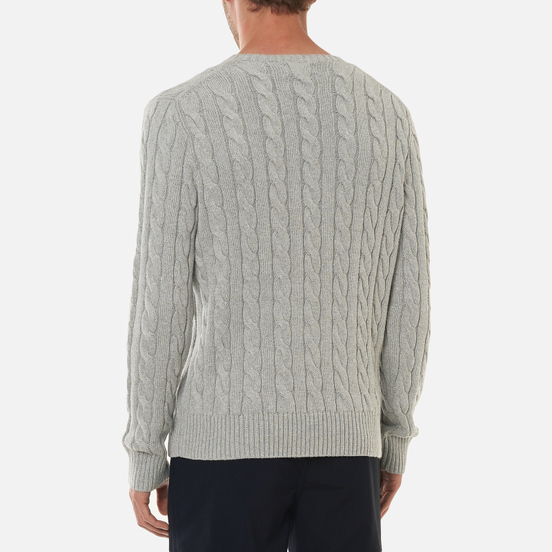 Мужской свитер Polo Ralph Lauren Driver Cotton Cable Fawn Grey Heather