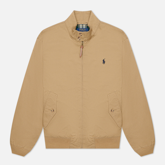 Мужская куртка харрингтон Polo Ralph Lauren Twill Mockneck City Baracuda Luxury Tan