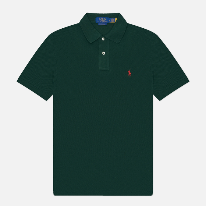 Мужское поло Polo Ralph Lauren The Iconic Basic Mesh Custom Slim Fit