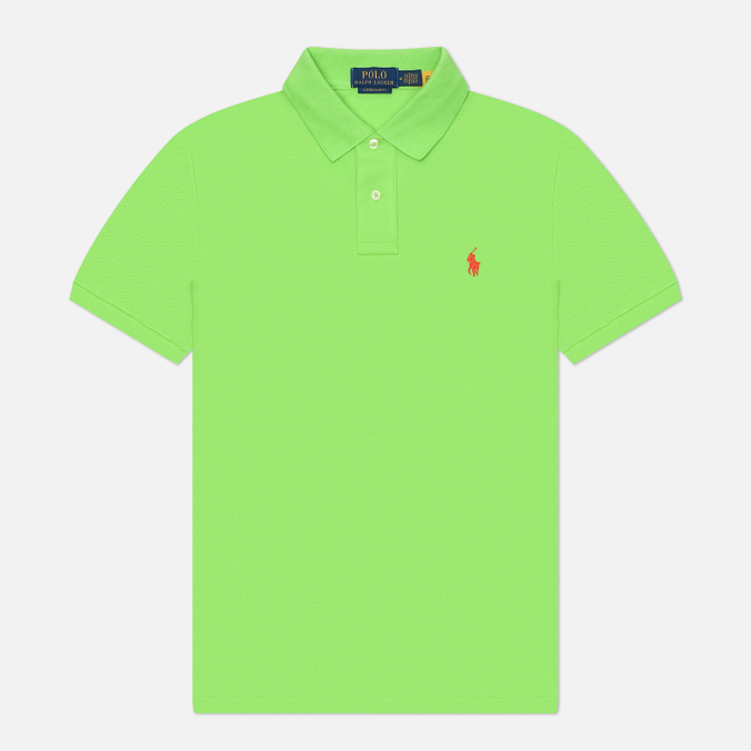 Мужское поло Polo Ralph Lauren The Iconic Basic Mesh Custom Slim Fit