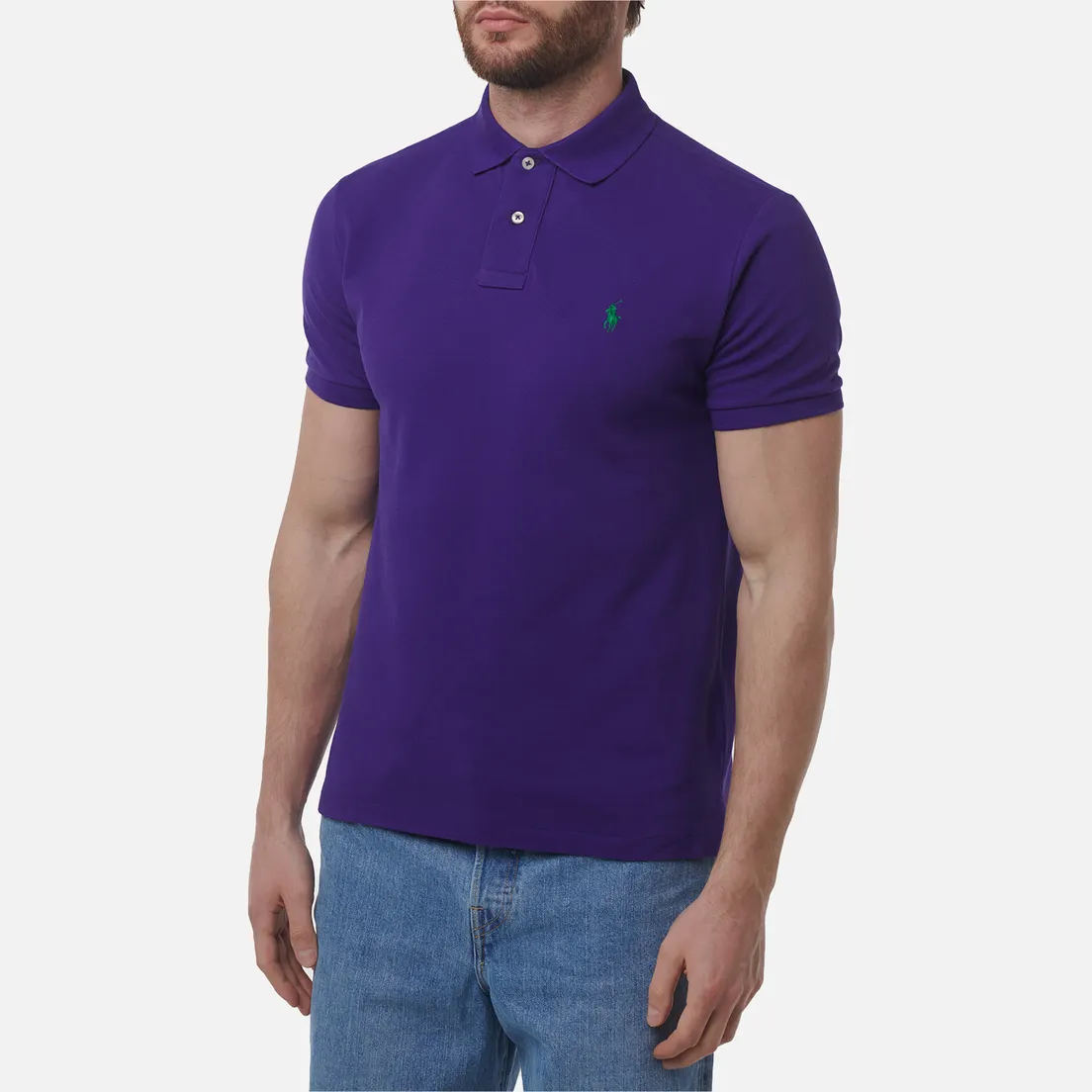 Polo Ralph Lauren Мужское поло The Iconic Basic Mesh Custom Slim Fit