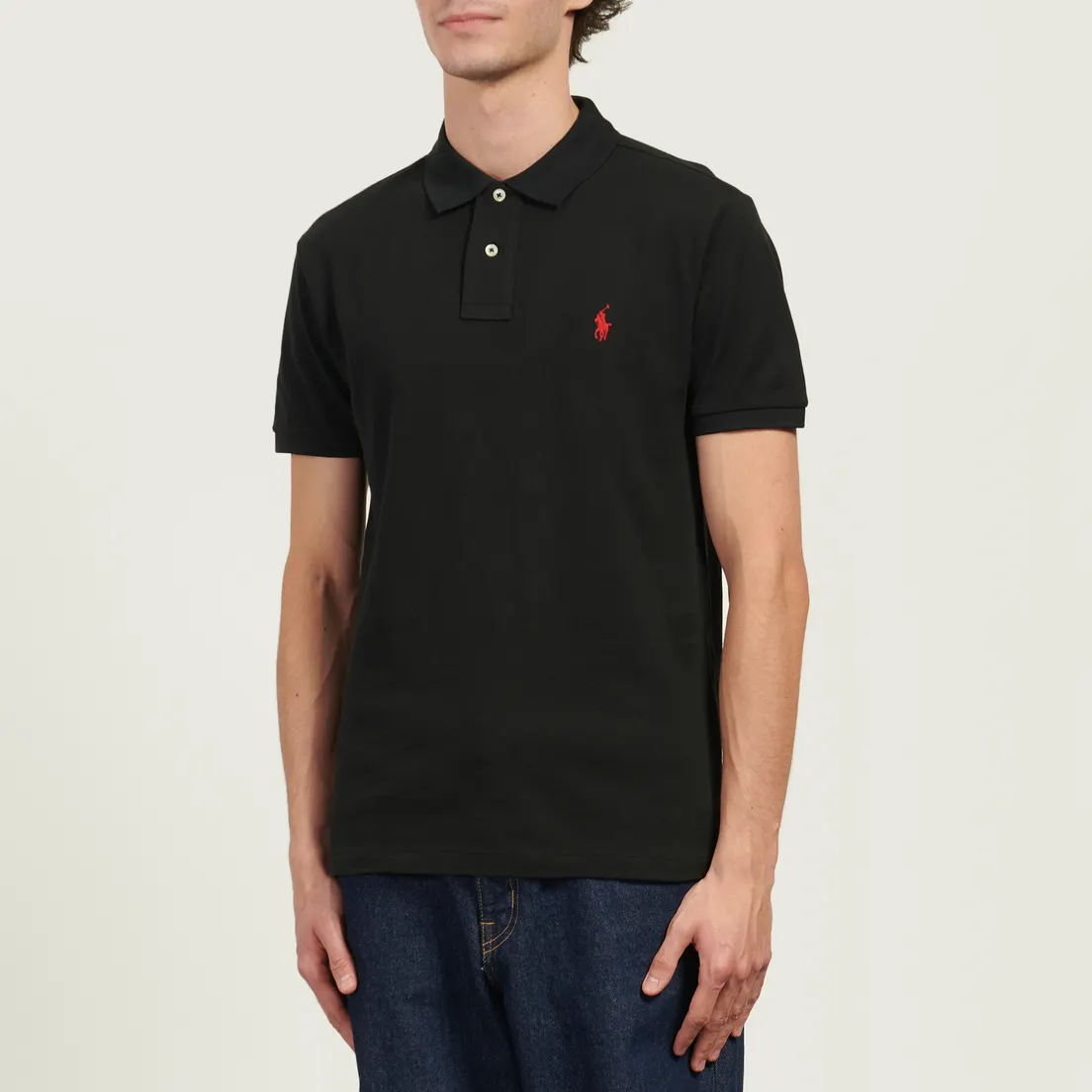 Polo Ralph Lauren Мужское поло The Iconic Basic Mesh Slim Fit