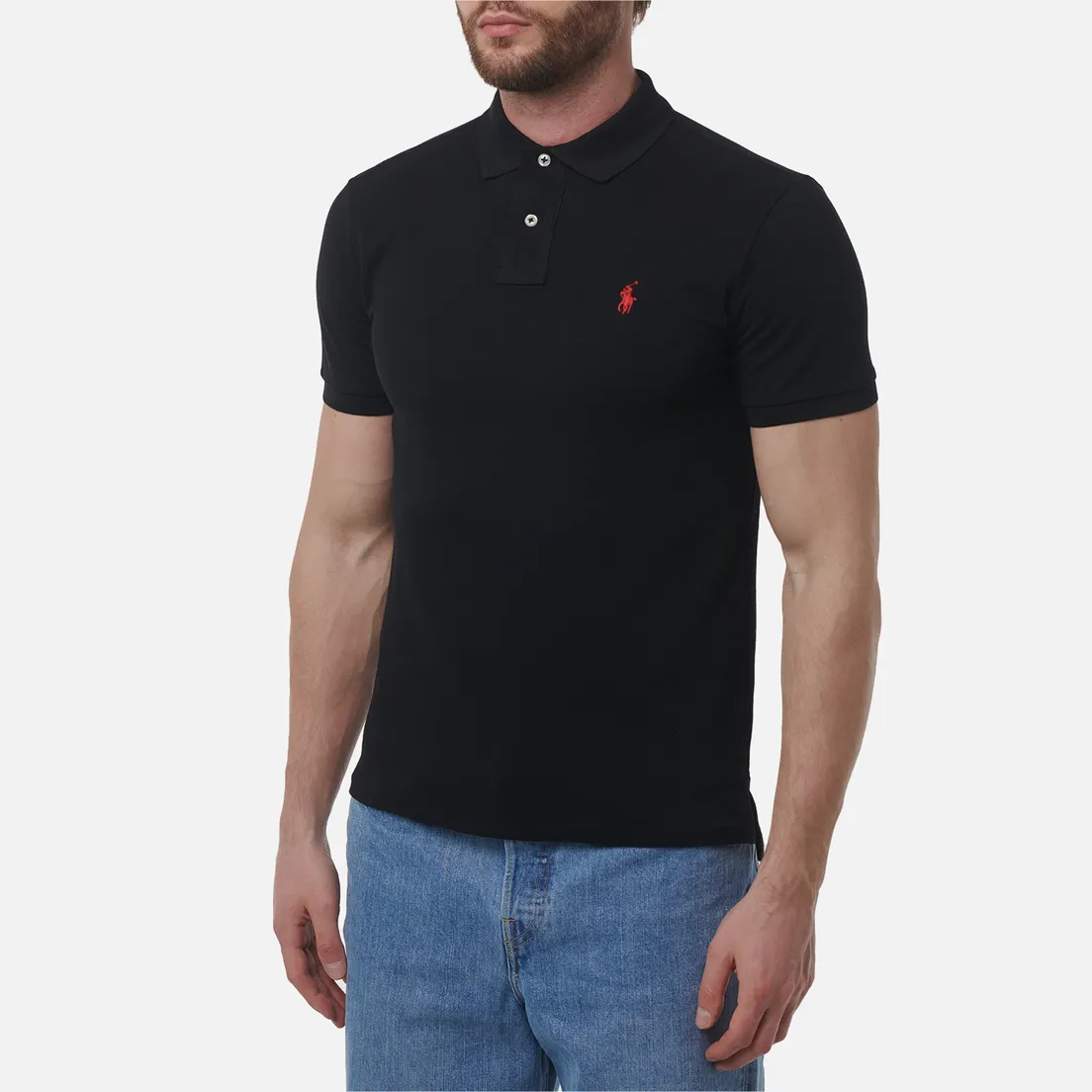 Polo Ralph Lauren Мужское поло The Iconic Basic Mesh Slim Fit