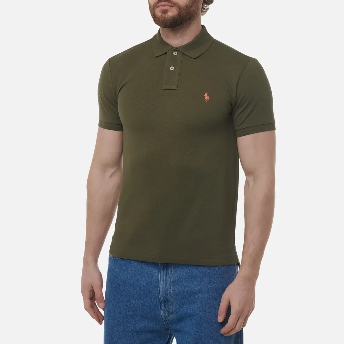 Polo Ralph Lauren Мужское поло The Iconic Basic Mesh Slim Fit
