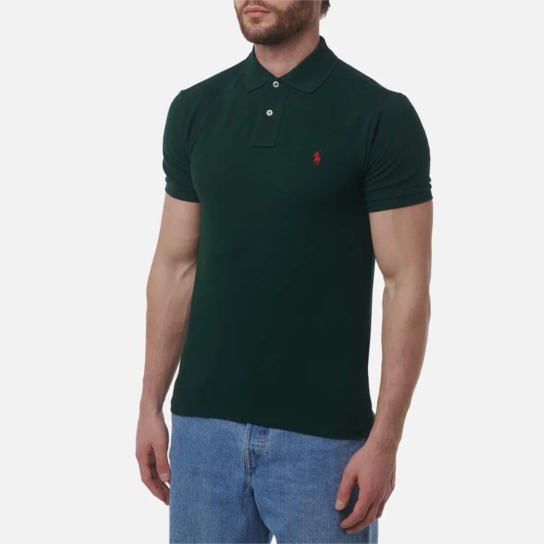 Polo Ralph Lauren Мужское поло The Iconic Basic Mesh Slim Fit