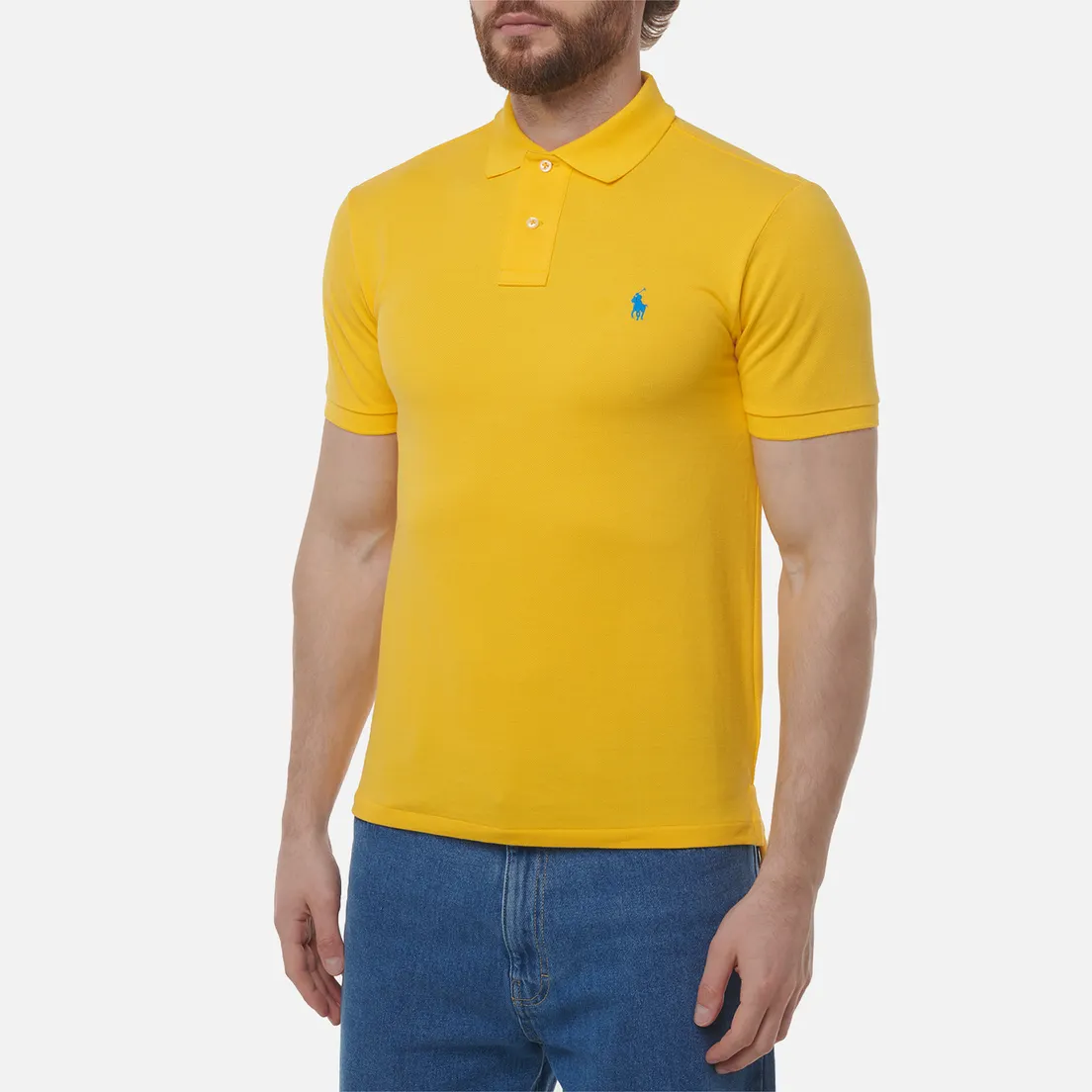 Polo Ralph Lauren Мужское поло The Iconic Basic Mesh Slim Fit