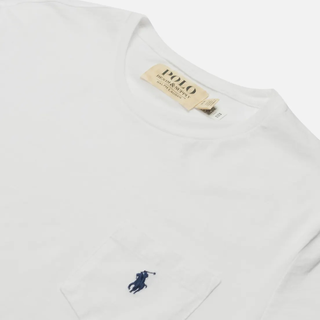 Polo Ralph Lauren Мужская футболка Custom Slim Fit Embroidered Pony Pocket