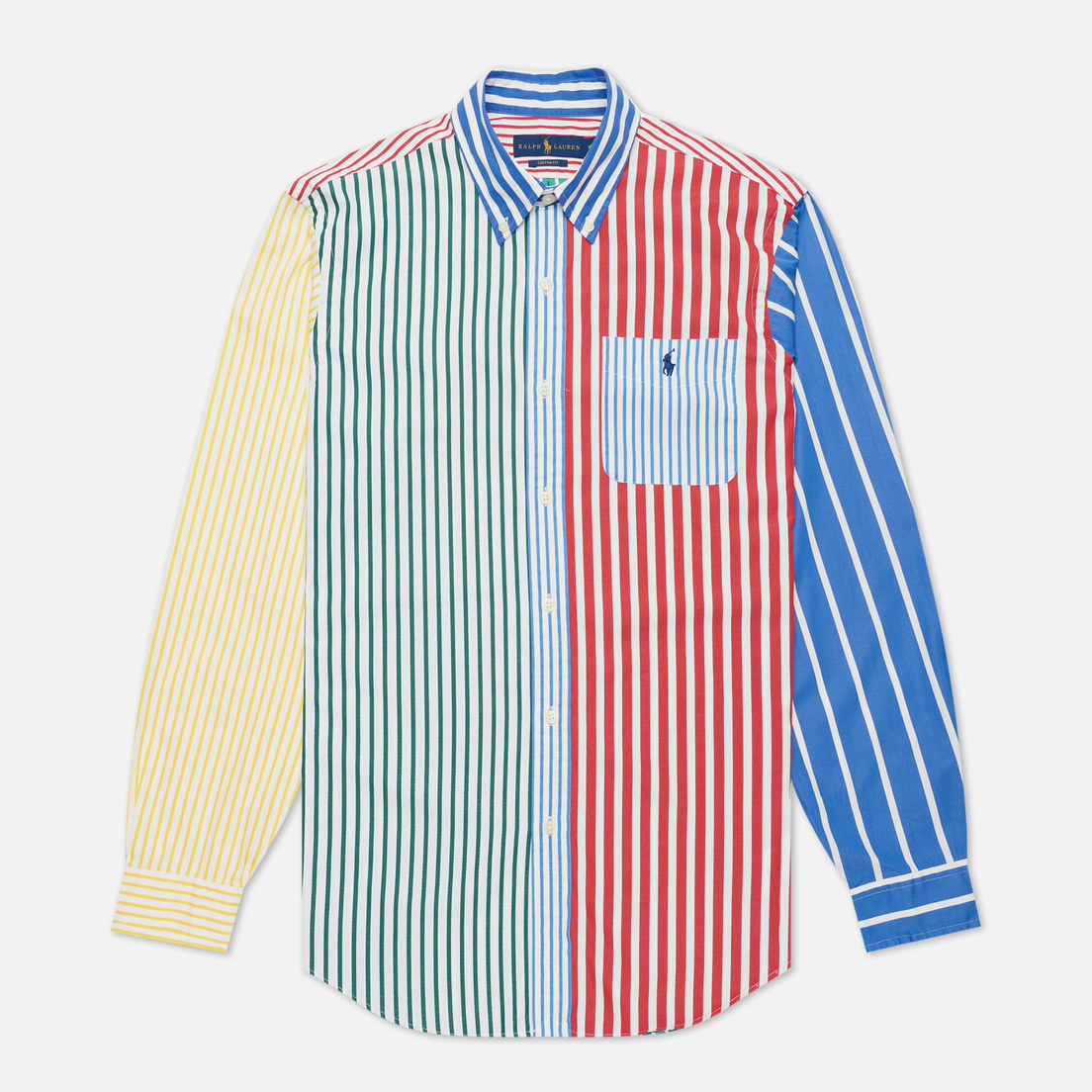 Polo Ralph Lauren Мужская рубашка Button Down Funmix Poplin Striped
