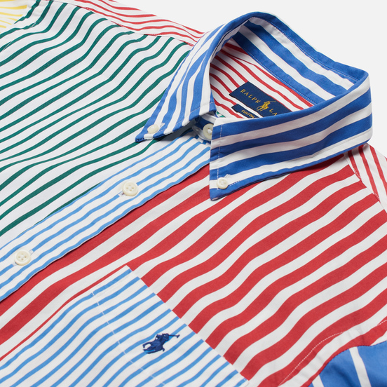 Мужская рубашка Polo Ralph Lauren Button Down Funmix Poplin Striped Fun