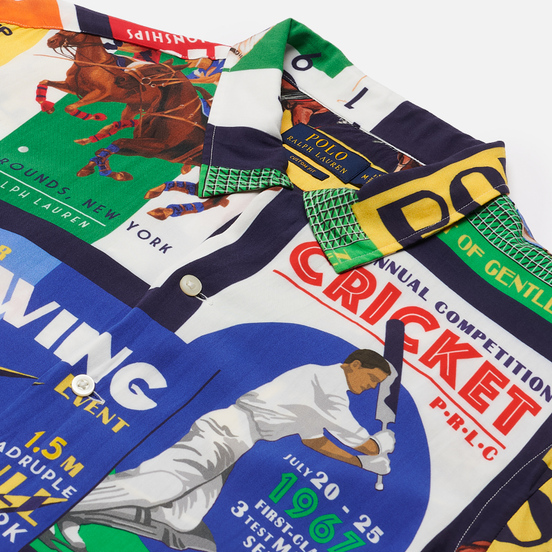 Мужская рубашка Polo Ralph Lauren Clubhouse Collage Vacation Multicolor