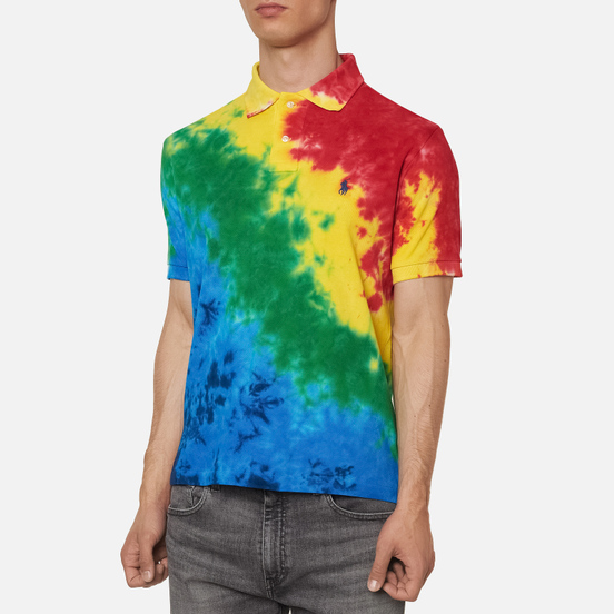Мужское поло Polo Ralph Lauren Custom Slim Fit Tie-Dye Laguna Tie Dye