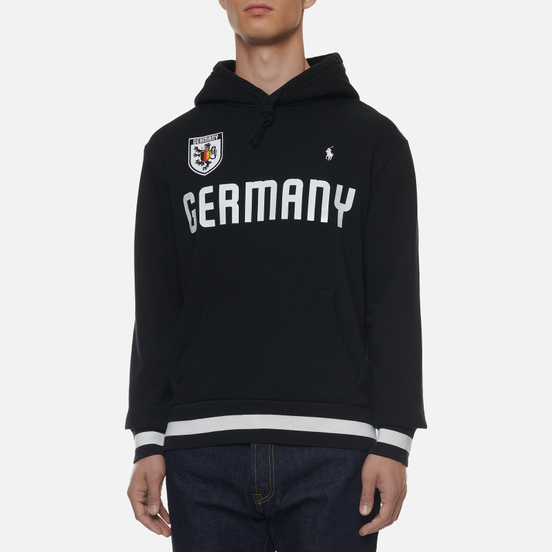 Мужская толстовка Polo Ralph Lauren The Germany Hoodie Vintage Fleece Black