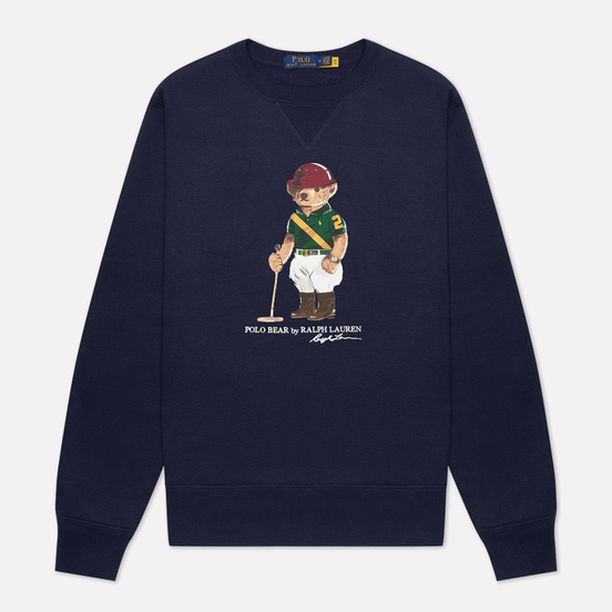 Мужская толстовка Polo Ralph Lauren Riding Bear Magic Fleece Cruise Navy