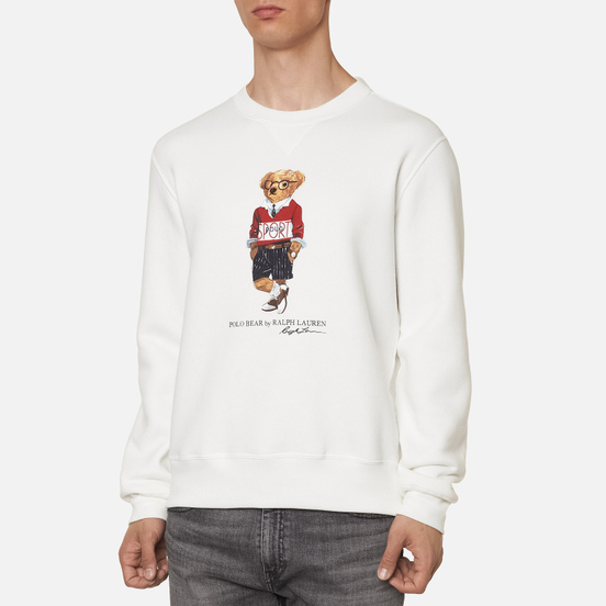 Мужская толстовка Polo Ralph Lauren Polo Sport Bear Magic Fleece White
