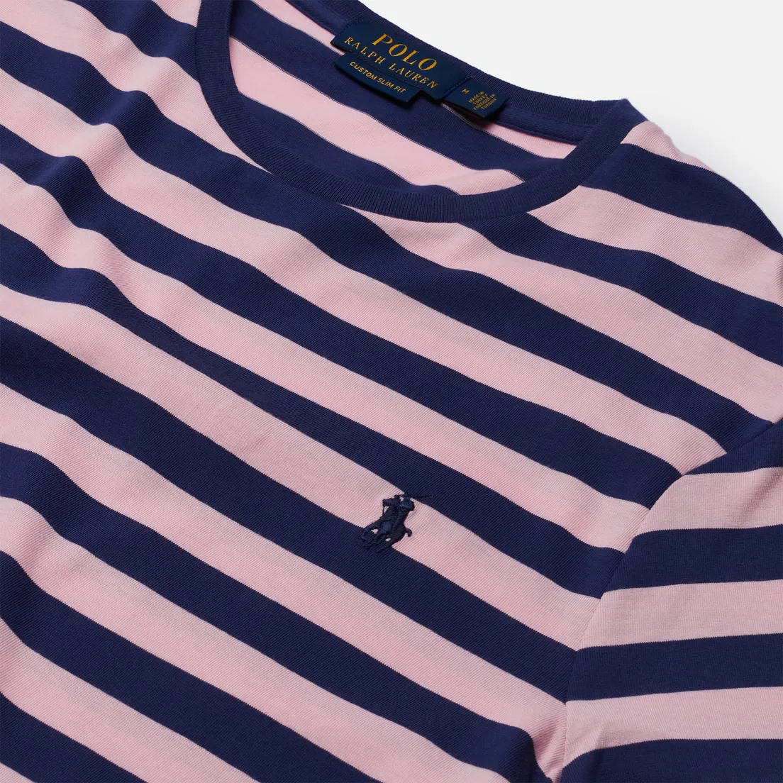 Polo Ralph Lauren Мужская футболка Custom Slim Fit Striped