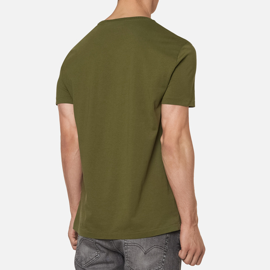 Мужская футболка Polo Ralph Lauren Logo Polo Madras Floral Dark Sage