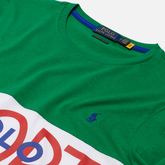 Мужская футболка Polo Ralph Lauren Polo Sport Custom Slim Fit Kayak Green