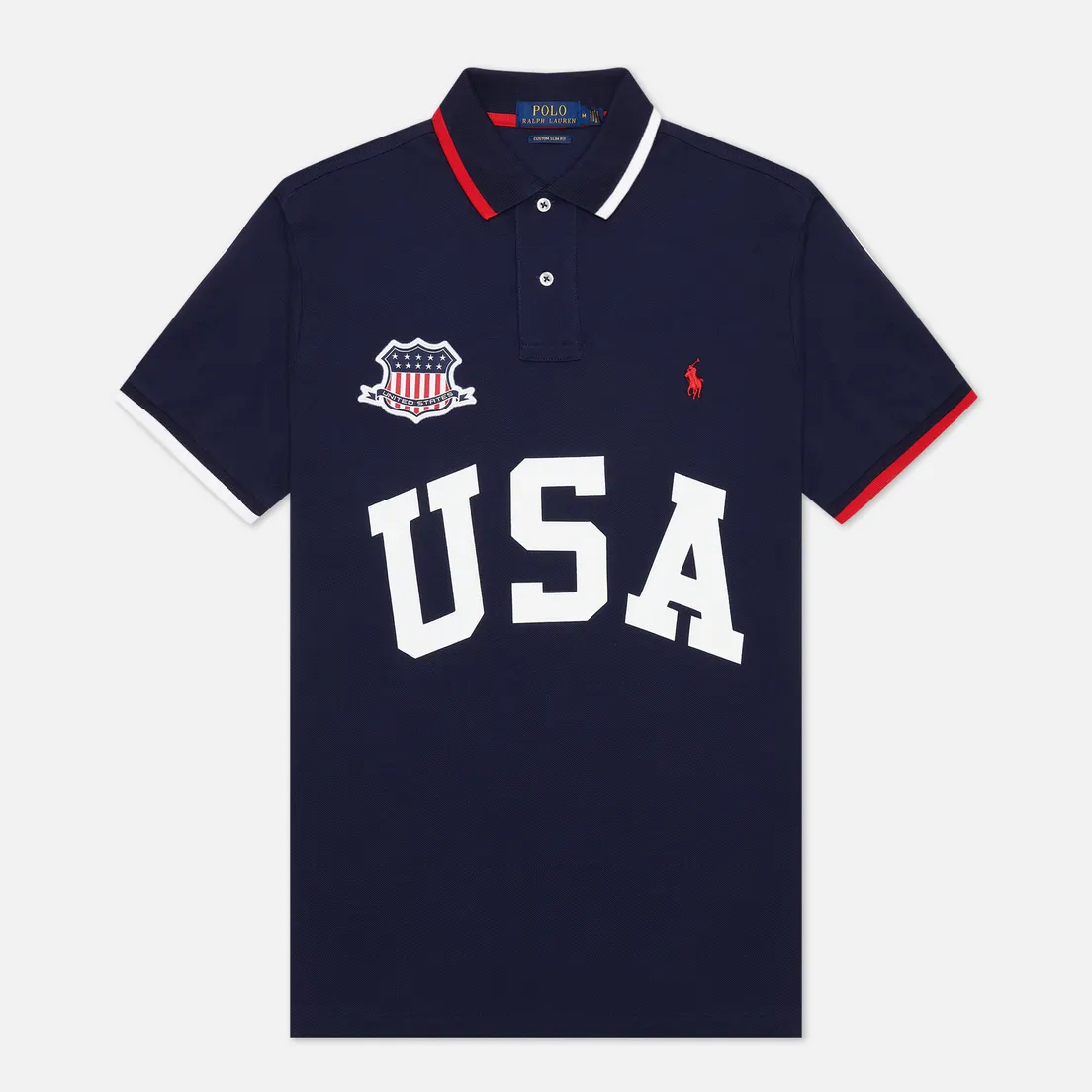 Polo Ralph Lauren Мужское поло The USA Custom Slim Fit