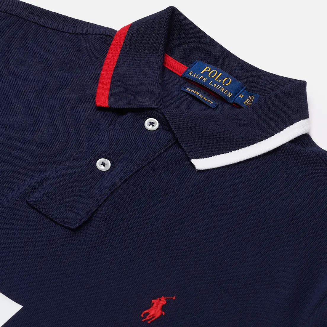 Polo Ralph Lauren Мужское поло The USA Custom Slim Fit