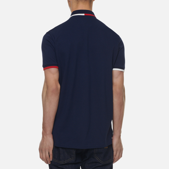 Мужское поло Polo Ralph Lauren The USA Custom Slim Fit Cruise Navy