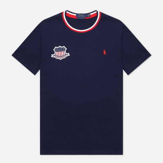 Мужская футболка Polo Ralph Lauren The USA Crew Neck Cruise Navy