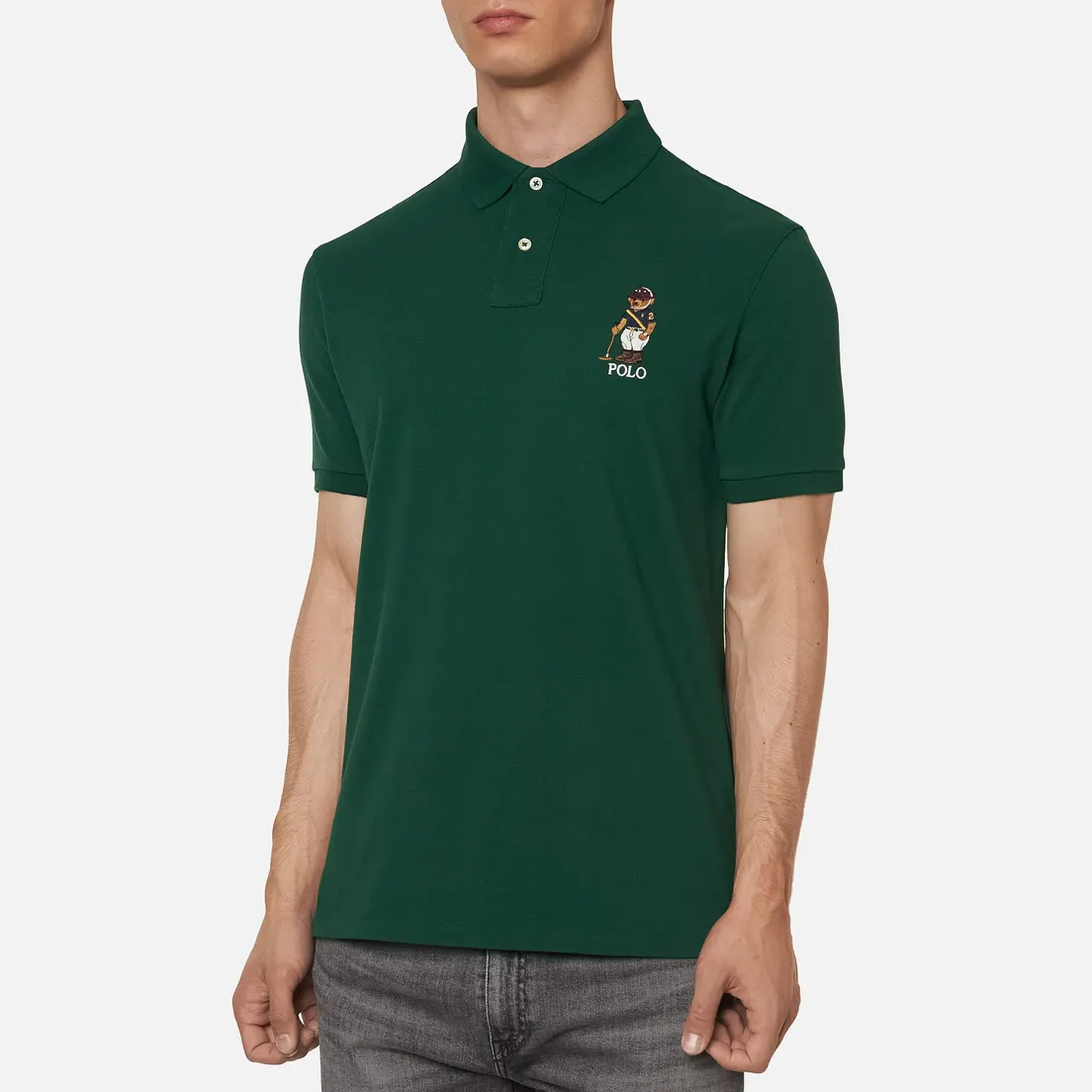 Polo Ralph Lauren Мужское поло Riding Bear Basic Mesh