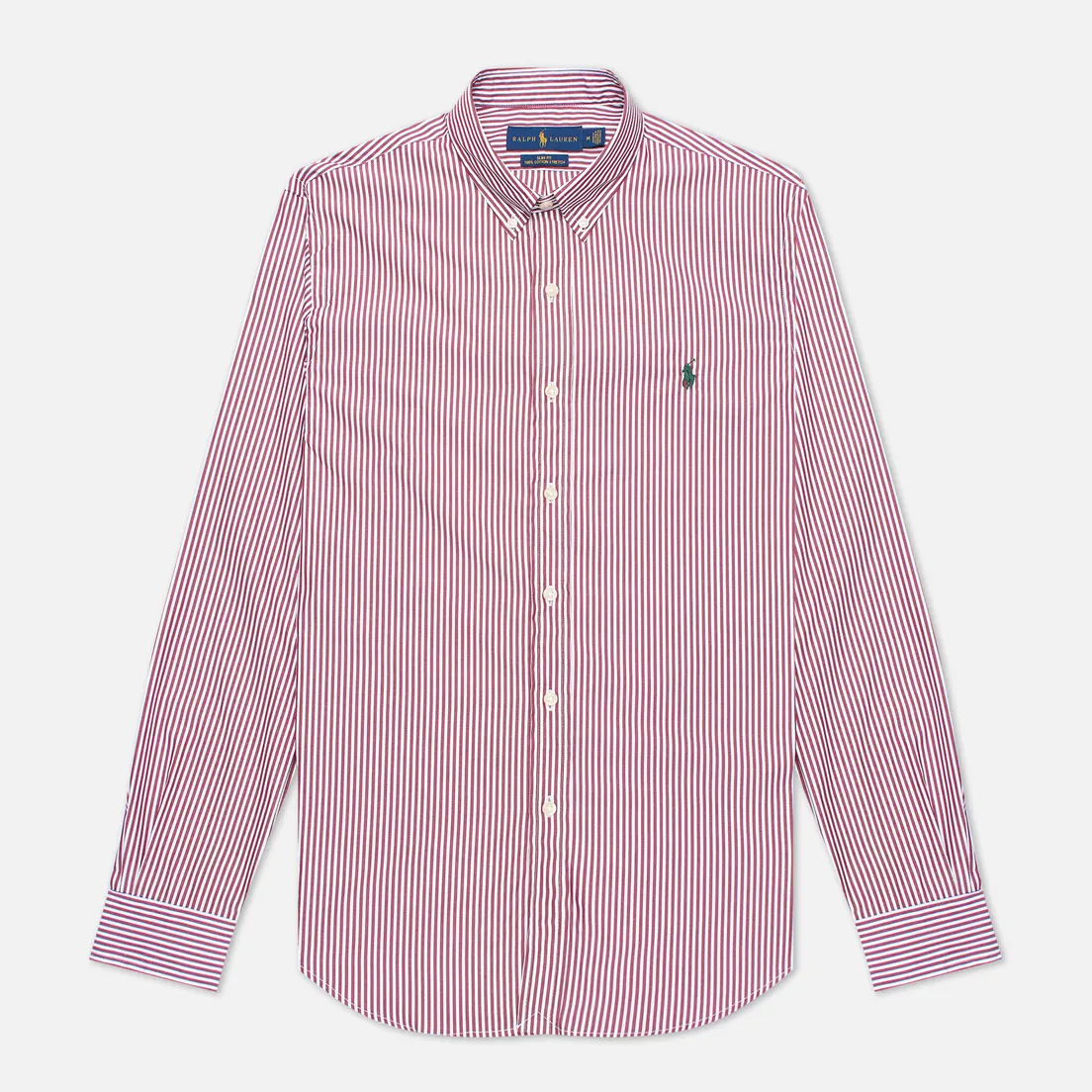 Polo Ralph Lauren Мужская рубашка Slim Fit Striped Natural Poplin