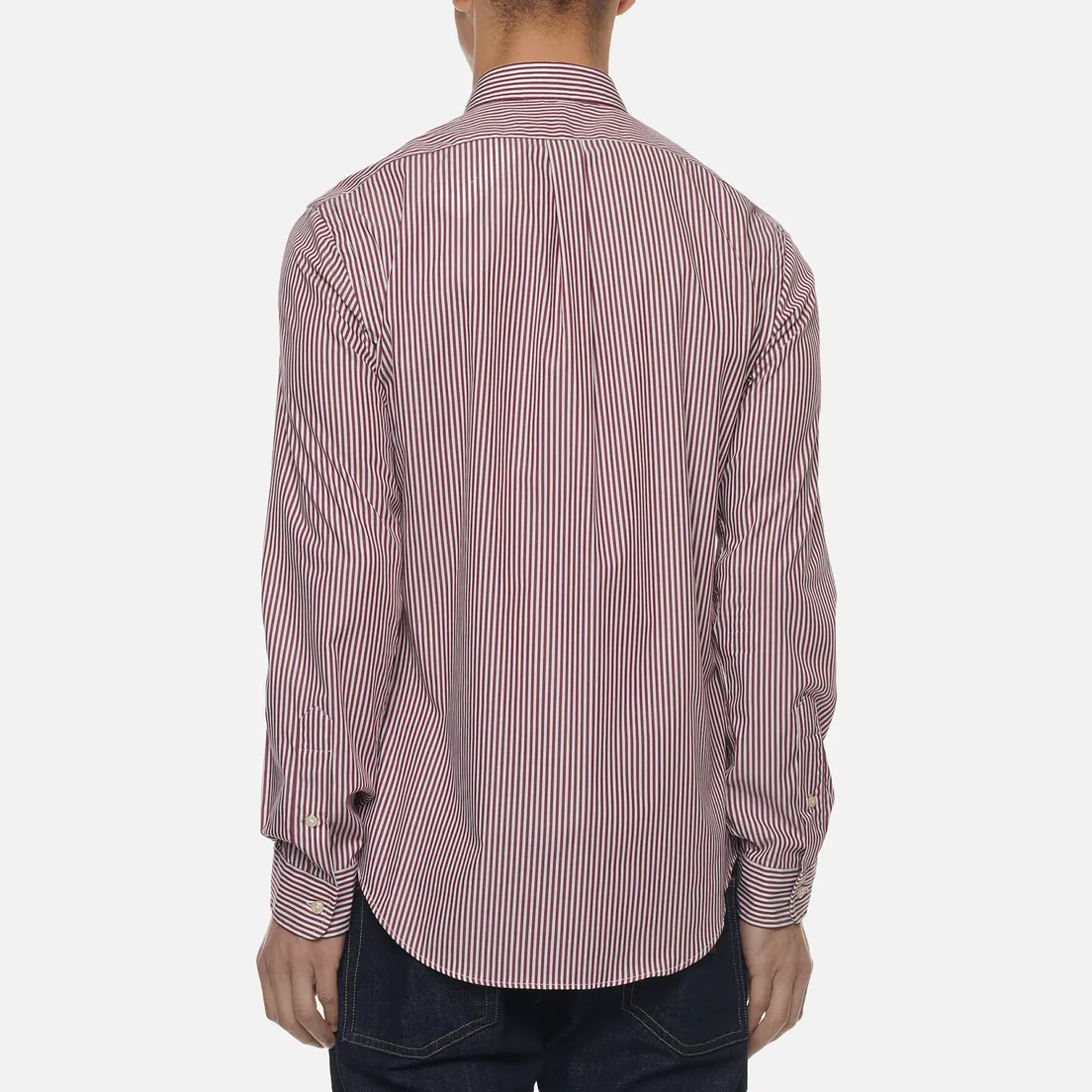 Polo Ralph Lauren Мужская рубашка Slim Fit Striped Natural Poplin