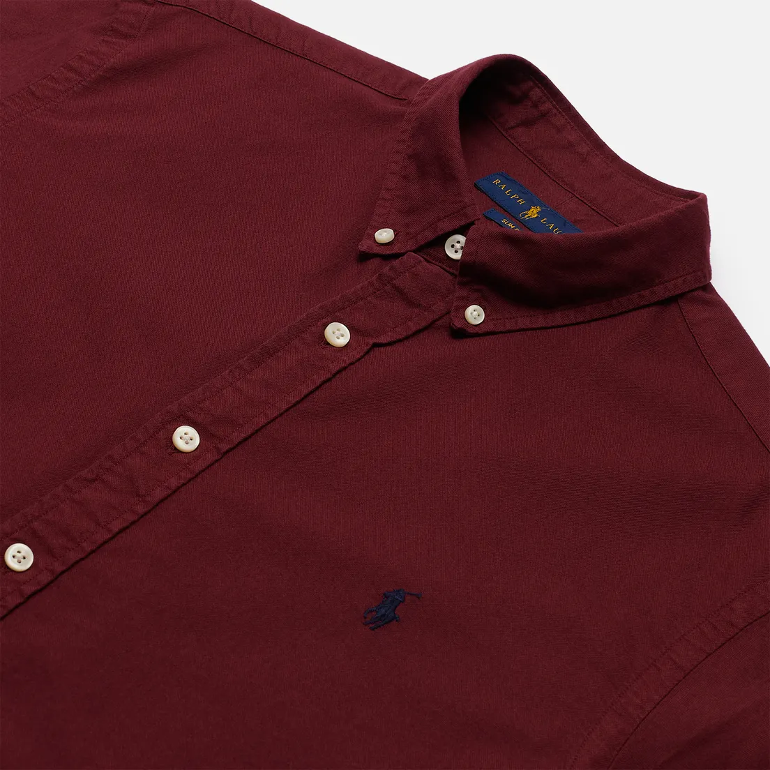 Polo Ralph Lauren Мужская рубашка Slim Fit Garment Dyed Oxford