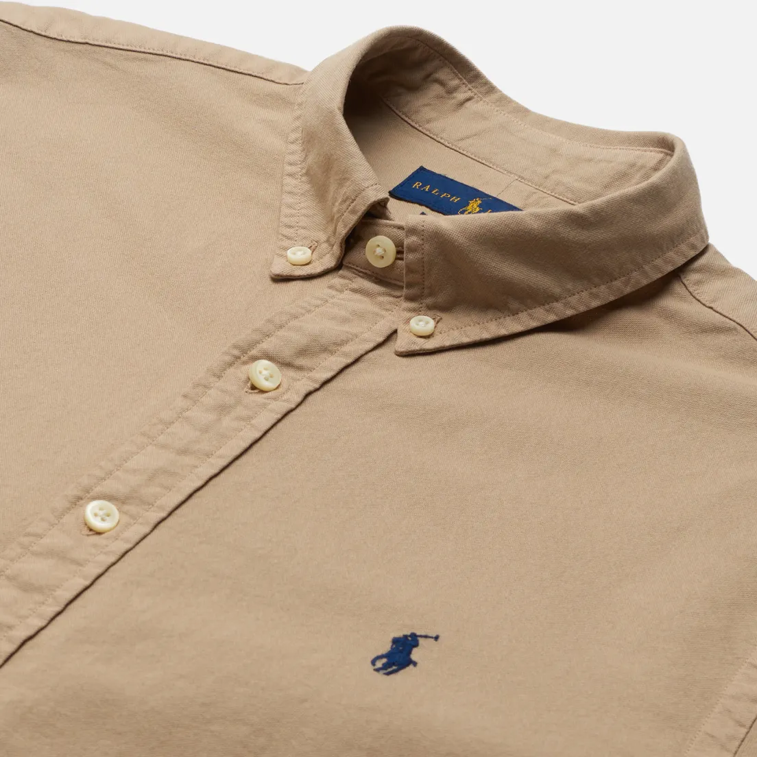 Polo Ralph Lauren Мужская рубашка Slim Fit Garment Dyed Oxford