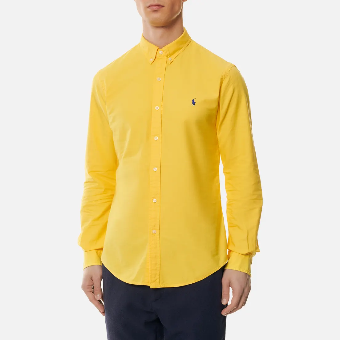 Polo Ralph Lauren Мужская рубашка Slim Fit Garment Dyed Oxford